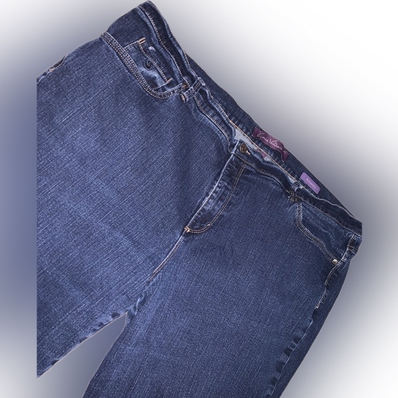 Gloria Vanderbilt Amanda Straight Jeans Pants 24W Short Dark Wash - Picture 3 of 7